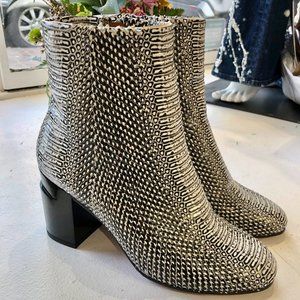 Robert Clergerie Python Snake Booties